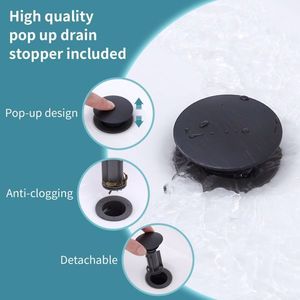 Rubinetto da Bagno a 2 Maniglie Stile Cigno da 4 Pollici, Finitura Bronzo Oliato, con Aeratore e Scarico a Scomparsa - Product Image 5