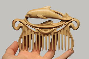 Peine de Bambú Hecho a Mano, Antiestático, con Dientes Suaves, Estimulante del Cuero Cabelludo, Colección Profesional para Salón - Product Image 2