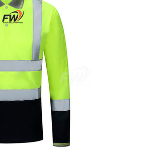 Chemise de travail haute visibilité avec bande réfléchissante, chemise de sécurité en coton drill, uniforme de sécurité pour mineurs, vêtement de travail, polo de sécurité, vêtement de travail anti-UV - Product Image 2