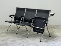 Chaise d'auditorium pliable moderne pour université, collège, salle de conférence, avec tablettes d'écriture, accoudoirs et pieds en acier inoxydable, pour école, bureau, hôpital