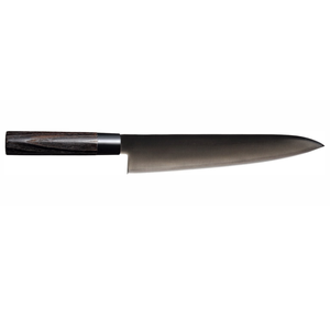 Couteaux de chef, lame de 270 mm, finition satinée, avec manche en bois foncé, pour une découpe précise de la viande, des légumes et la cuisine à domicile - Product Image 1