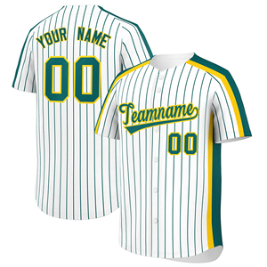 Custom Made Polyester Sublimation <b>Baseball</b> Jersey Newest Style Half Sleeves <b>Baseball</b> Uniforms Quick Dry Full Button - Product Image 3