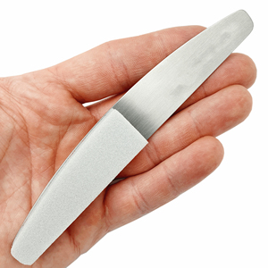 Limes à ongles jetables légères en acrylique en forme de demi-lune 135*22 mm double face avec papiers abrasifs amovibles - Product Image 4