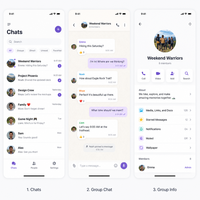 최신 디자인의 강력하고 맞춤형 인스턴트 메시징 모바일 응용 프로그램 제작 구매