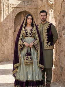 2026 Wholesale Prices Afghani <b>Dress</b> Women Maxi Style O Neck Long Sleeve Breathable A Line Heavy Embroidery Party <b>Wedding</b> <b>Dresses</b> - Product Image 5
