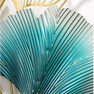 <b>Leaf</b> Large <b>Decorative</b> Metal <b>Wall</b> Sculpture Art Hanging Décor, Suitable for Hotel Bedroom Living Room Study <b>Decoration</b> Art - Product Image 2