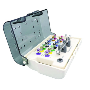 Destornillador manual de acero para implantes dentales Rootcare, llave dinamométrica con trinquete y 16 destornilladores, kit de herramientas universales para restauración. - Product Image 6