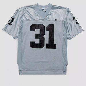 Camiseta de Fútbol Retro Personalizada de Alta Calidad con Cuello en V, Camiseta de Fútbol Oversize para Hombre, Camiseta de Fútbol Americano Vintage Personalizada B2B - Product Image 2