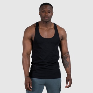 Camisetas de Tirantes Deportivas para Hombre, de Secado Rápido, 100% Algodón, para Entrenamiento Físico, Baloncesto, Lavado Enzimático, Lavado a la Piedra - Product Image 1
