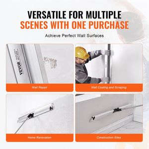 Spatola Professionale da 48 Pollici per Stuccatura Cartongesso in Acciaio Inossidabile con Corpo in Lega di Alluminio per Lisciare Strati di Stucco - Product Image 6