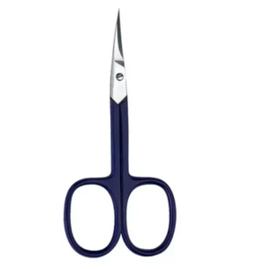 Ciseaux de manucure de précision en acier inoxydable, lame droite, pointe acérée, coupe-cuticules, outil de beauté durable, manche violet - Product Image 3