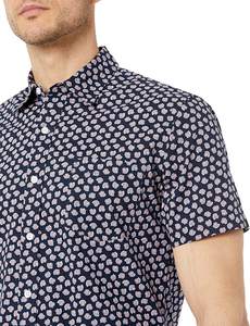 Camisas Casuales Florales de Playa de Verano para Hombre, Camisa Hawaiana con un Solo Botón, Diseño Personalizado, Estampada, de Manga Corta, Tela Satinada - Product Image 3