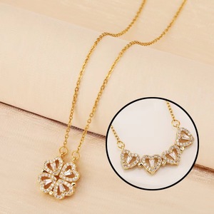 Collar de Trébol de Cuatro Hojas para Mujer, Elegante Collar con Colgante de Trébol, Joyería de Moda, Regalo de la Suerte para Mujeres y Niñas, Uso Diario - Product Image 6