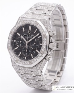 นาฬิกา Audemars Piguet รุ่นหรูหรา สไตล์โรเล็กซ์ ควอตซ์ โลหะผสม ประดับเพชรโมอิสซาไนต์ ดีไซน์ฮิปฮอป สำหรับผู้ชายและผู้หญิง ระดับพรีเมียม ดีไซน์สวยงาม - Product Image 4