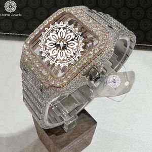 Reloj Cuadrado de Lujo para Mujer, Acero Inoxidable, Movimiento de Cuarzo Analógico, Esfera de Cristal de Zafiro, Cierre Plegable, Correa de 20 mm - Product Image 4