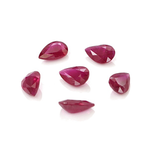 Perles de rubis de Birmanie naturelles non traitées 3x5mm, pierres précieuses facettées, prêtes à l'emploi pour la création de bijoux - Product Image 4