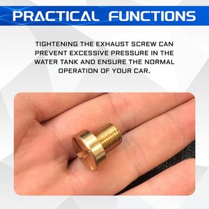 Vis <span class=keywords><strong>de</strong></span> purge du réservoir d'expansion du <span class=keywords><strong>liquide</strong></span> <span class=keywords><strong>de</strong></span> <span class=keywords><strong>refroidissement</strong></span>, bouchon <span class=keywords><strong>de</strong></span> réservoir en laiton pour BMW E46 E92 E90 E36 E39 Mini Cooper - Product Image 4