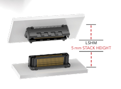 Samtec LSEM‑120‑03.0‑L‑DV‑A‑N‑K‑TR Razor‑Beam 0.8mm Pitch 40Pin 3.0mm Stack Height SMD Board‑to‑Board Connector Self‑Mate - Product Image 3