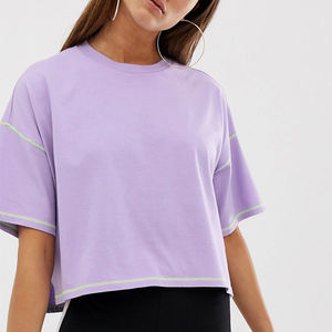 T-shirts pour femmes, t-shirts décontractés pour femmes, t-shirts pour femmes respirants, 100% coton, t-shirts pour femmes, vente chaude - Product Image 5