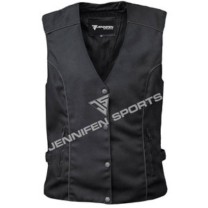 Chaleco de Motociclista para Mujer de Alta Calidad, 100% Algodón, Transpirable, Ecológico, Resistente al Viento, Verano, Personalizable, Cuello en V - Product Image 1