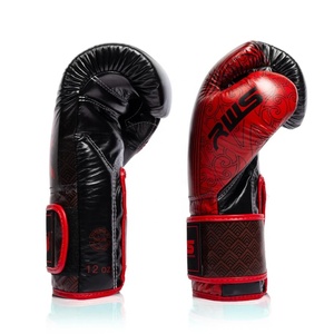 นวมชกมวย Fairtex RWS หนังแท้ สำหรับฝึกซ้อม ปิดด้วยแถบตีนตุ๊กแก สีแดงดำ สำหรับผู้ใหญ่ ระบายอากาศได้ดี คุณภาพพรีเมียม - Product Image 3