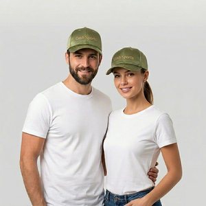 Casquette de baseball en satin de qualité supérieure Cosh Sports |   Casquette de luxe vert olive pour hommes et femmes, ajustable, finition soyeuse, style urbain - Product Image 1