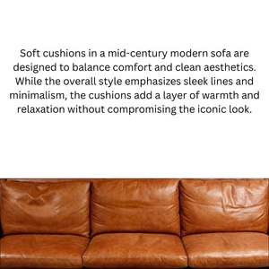 Canapé sectionnel de luxe en cuir véritable et bois de chêne importé, style classique moderne haut de gamme, pour villa, atelier, école et parc - Product Image 6