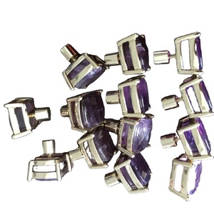Amethyst gemstone silver <span class=keywords><strong>gemelli</strong></span> - Product Image 3