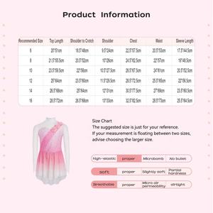 Robes de danse contemporaine pour filles de 6 à 16 ans, costumes de patinage artistique, robe de danse pour les compétitions de patinage sur glace, récitals - Product Image 6