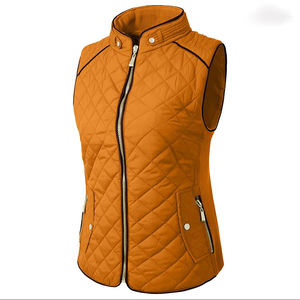 Veste sans manches matelassée en duvet pour femme, avec fermeture éclair, personnalisable avec logo, prix usine, pour l'hiver - Grande Vente - Product Image 3