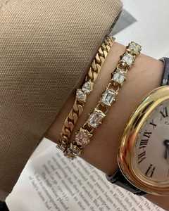 Bracelet tennis en diamant de laboratoire taille émeraude, or véritable 14K 18K, ligne de diamants intégrale à griffes pointues, fournisseur en gros - Product Image 6