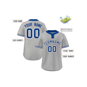 Maillots de baseball et de softball vintage pour hommes et jeunes, respirants, en tissu uni, sublimés, vierges, vente chaude OEM - Product Image 6