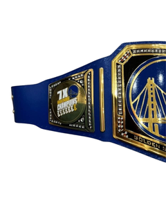 Cinturón de Campeonato de los Golden State Warriors, Talla Adulto, Placas de Latón de 2 mm, Cuero Original, Artículo Coleccionable para Fanáticos del Baloncesto - Product Image 2
