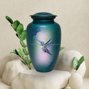 Urna de cremación de Metal clásica para adultos de 200 pulgadas cúbicas, diseño de ardilla conmemorativo hecho a mano para cenizas humanas, suministro conmemorativo funerario - Product Image 4