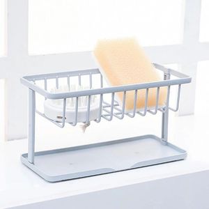 Elegant Black Iron Kitchen <b>Sink</b> Organizer With Modern Design For Stylish Kitchen Countertop Storage And Organization - Product Image 1