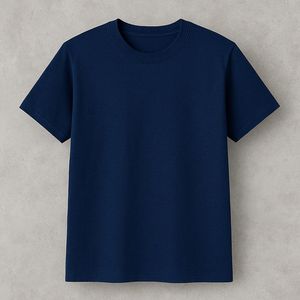 เสื้อยืดคอกลมทรงเข้ารูปสำหรับผู้ชาย ผ้าฝ้าย 100% 220gsm สกรีนโลโก้ OEM ตามสั่ง สำหรับชุดลำลองสุดหรู - Product Image 6