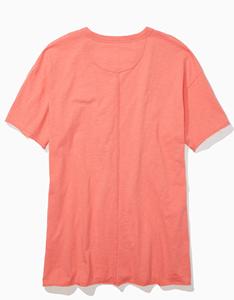 Camiseta Holgada de Manga Larga con Cuello Redondo para Mujer, Talla Grande, Diseño Vintage a Cuadros, Tejido de Algodón y Poliéster Ecológico, Transpirable - Product Image 2