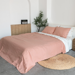 Fournisseur de parures de lit haut de gamme 100% lin français 140TC 4 pièces 2 taies d'oreiller housse de couette drap-housse OEM ODM pour toutes les saisons - Product Image 3
