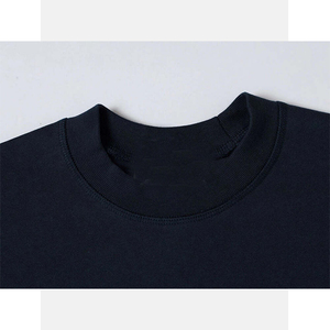 Camiseta Oversize de Cuello Alto Súper Moderna con Hombros Caídos, de Gran Gramaje 400 GSM, Estilo Cropped y Boxy para Hombre - Product Image 5