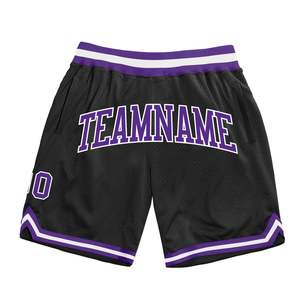 Shorts de basketball en mesh personnalisés tendance pour hommes, avec graphiques d'équipe, streetwear, vêtements de sport, entraînement, tenue de basket, OEM - Product Image 1
