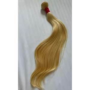 Extensiones de Cabello Humano Rubio Blanco de Lujo, 100% de la Mejor Calidad, para Mujeres, para Usar en Fiestas y Bodas - Product Image 1