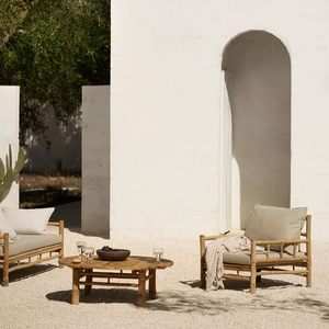 Eco Friendly <b>Bamboo</b> Sofa Set Outdoor Patio Furniture with Cushions Coffee <b>Table</b> Garden Set Wholesale Bulk Orders - Product Image 2