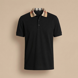 Chemise de golf pour homme en toile de qualité supérieure, 100 % coton, couleur unie, brodée, avec poche, douce, respirante, style gothique - Product Image 1