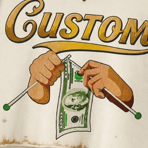 Camiseta Corta Personalizada Eyre Sports Wear con Efecto Desgastado, 100% Algodón, Tela Suave y Transpirable, Nueva Camiseta con Estampado Gráfico Moderno para Unisex - Product Image 4