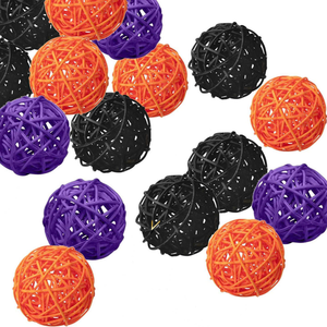 Panier unique en rotin noir fait main en forme d'araignée, panier à bonbons et à pain en forme de citrouille, décoration intérieure et extérieure, cadeaux - Product Image 4