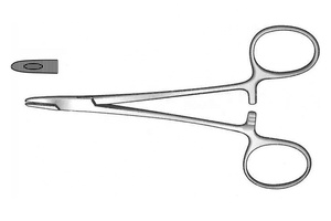 Pinzas Portaagujas de Acero Inoxidable Derf, Instrumentos Quirúrgicos, Mordazas Dentadas, Clase I, Modelo HEX-NH-93, Esenciales para Cirugía Plástica - Product Image 4