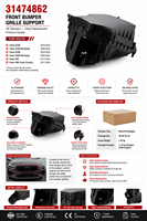 Support de calandre avant de qualité supérieure, pièce de rechange OE 31474862 pour Volvo XC60 XC90, pièces automobiles