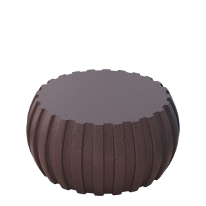 Mesa de Centro Moderna y Duradera de 35.43 Pulgadas, Diseño de Cemento MgO, Compatible con Interiores y Exteriores, Acabado Marrón Impermeable - Product Image 6