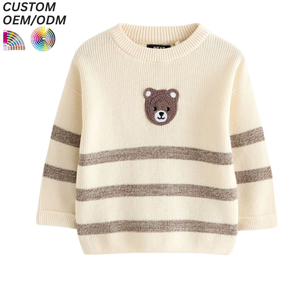 Pull en tricot classique personnalisé pour garçons, en coton, décontracté, pour enfants, hiver, écologique, respirant, support OEM ODM pour la vente en gros - Product Image 5