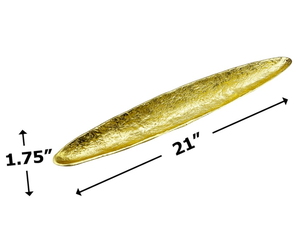 Plato de Servicio de Latón con Acabado Vintage en Forma de Bote de Aluminio Clásico Hecho a Mano de la Mejor Calidad, Color Dorado, para Fiestas y Bodas - Product Image 5